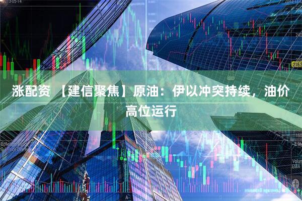 涨配资 【建信聚焦】原油：伊以冲突持续，油价高位运行