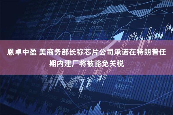 恩卓中盈 美商务部长称芯片公司承诺在特朗普任期内建厂将被豁免关税