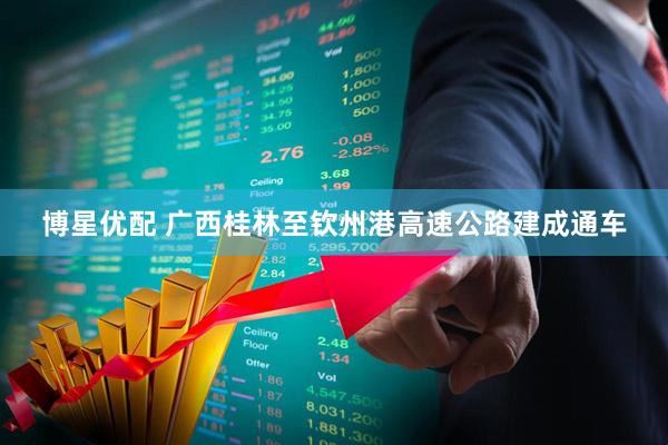 博星优配 广西桂林至钦州港高速公路建成通车